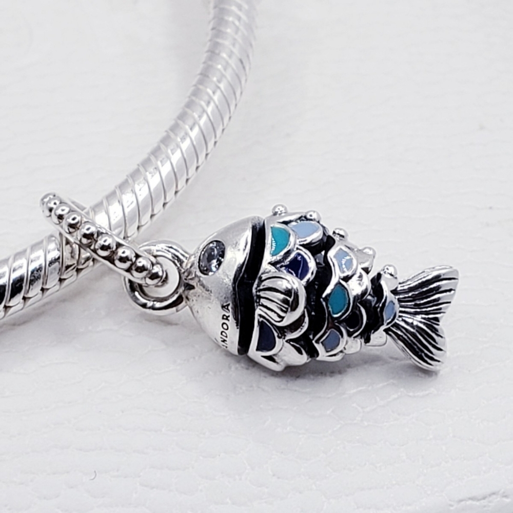 🐟Authentic Pandora ⭐️RETIRED⭐️ FISH DANGLE CHARM